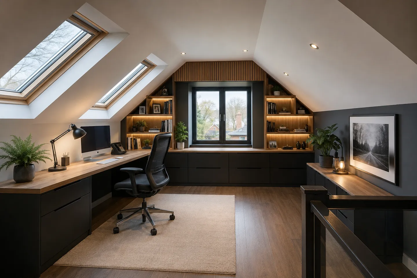 Attic Home Office Ideas